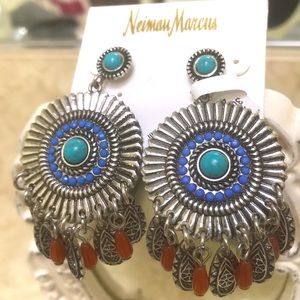 Neiman Marcus Boho Style Earrings NWT